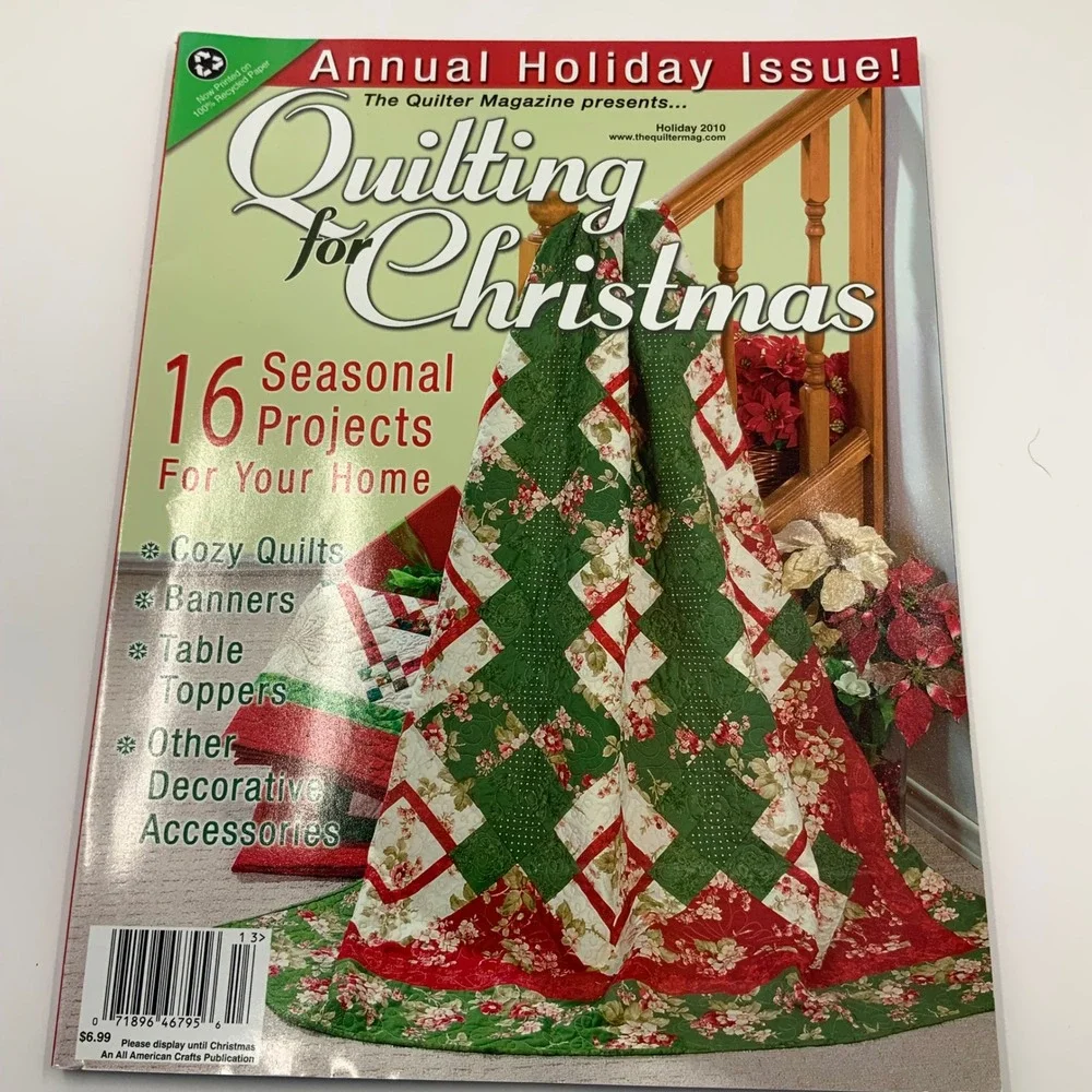 The Quilter‎ Magazine Lot of 9 Issues 2010-2011 Patterns Holiday Seasonal Sewing